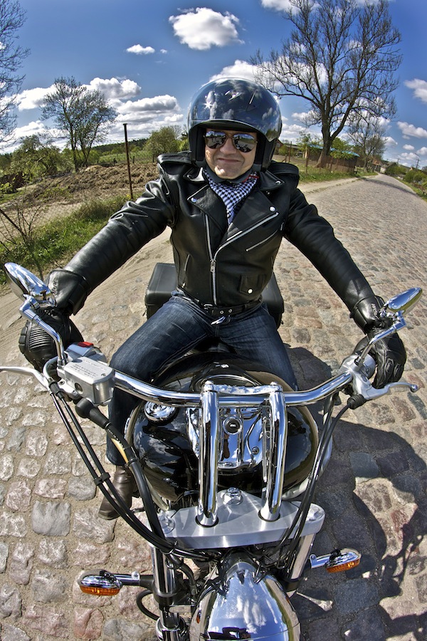 sesja zdjęciowa z motorem Yamaha