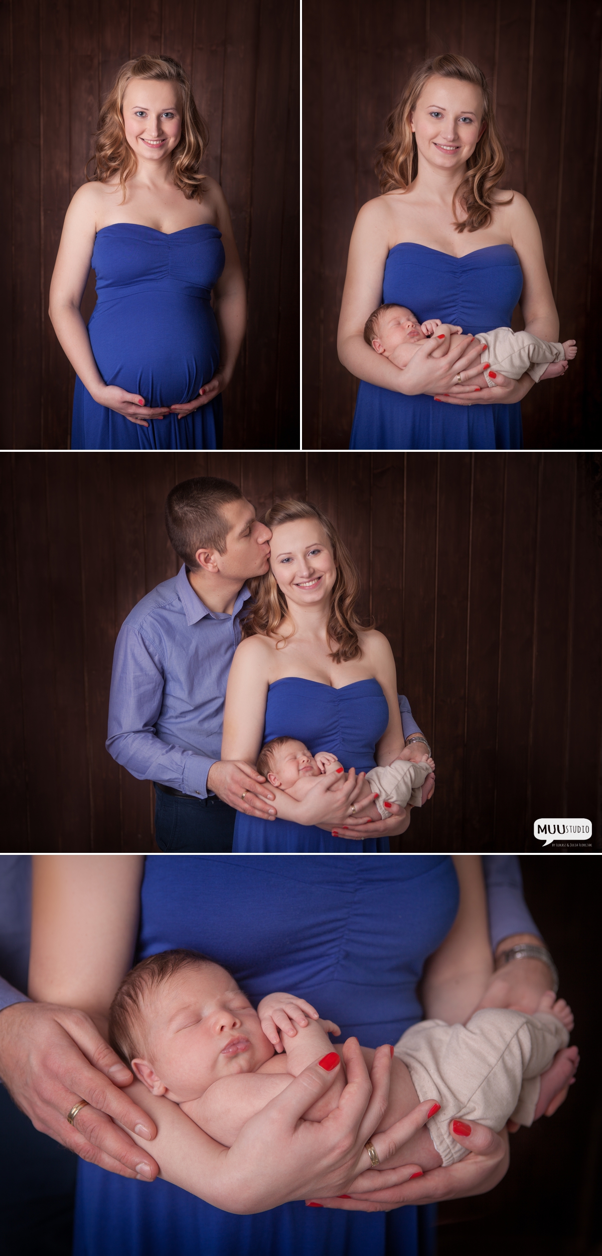 fotografia ciążowa przed i po