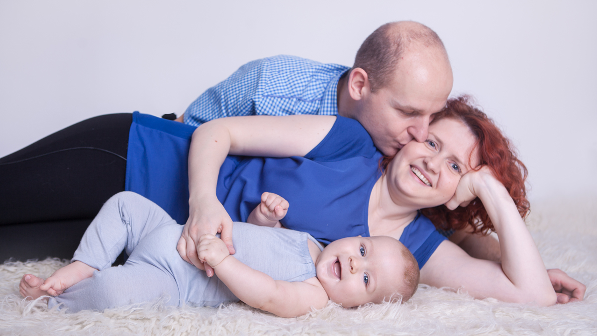 Krzysiu i rodzice – sesja rodzinna Zawiercie